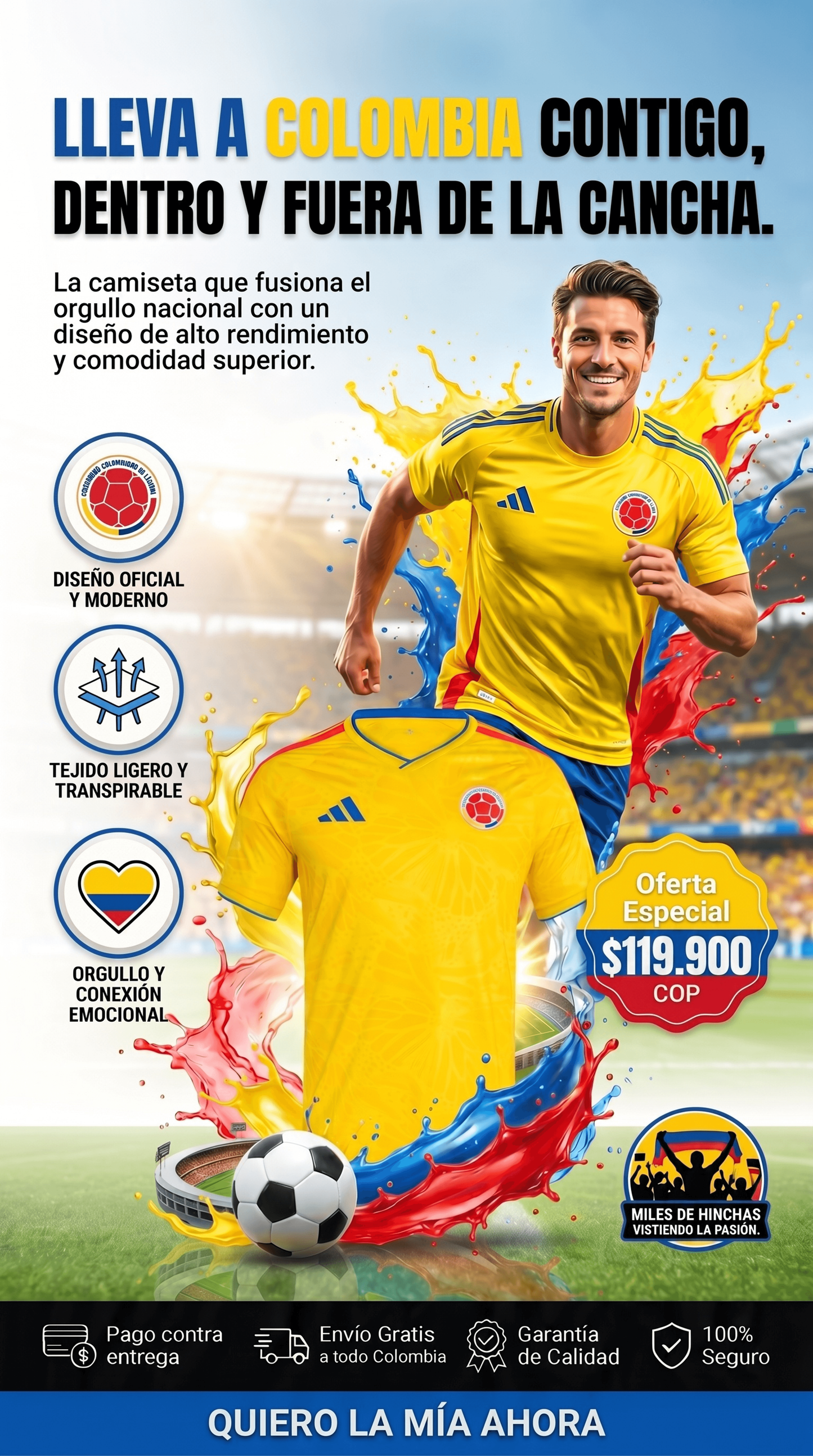 CASMISETA SELECCION COLOMBIA