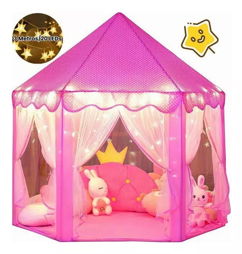 Carpa Castillo con Luces para Niños – ¡Un Mundo de Fantasía en Tu Hogar!.